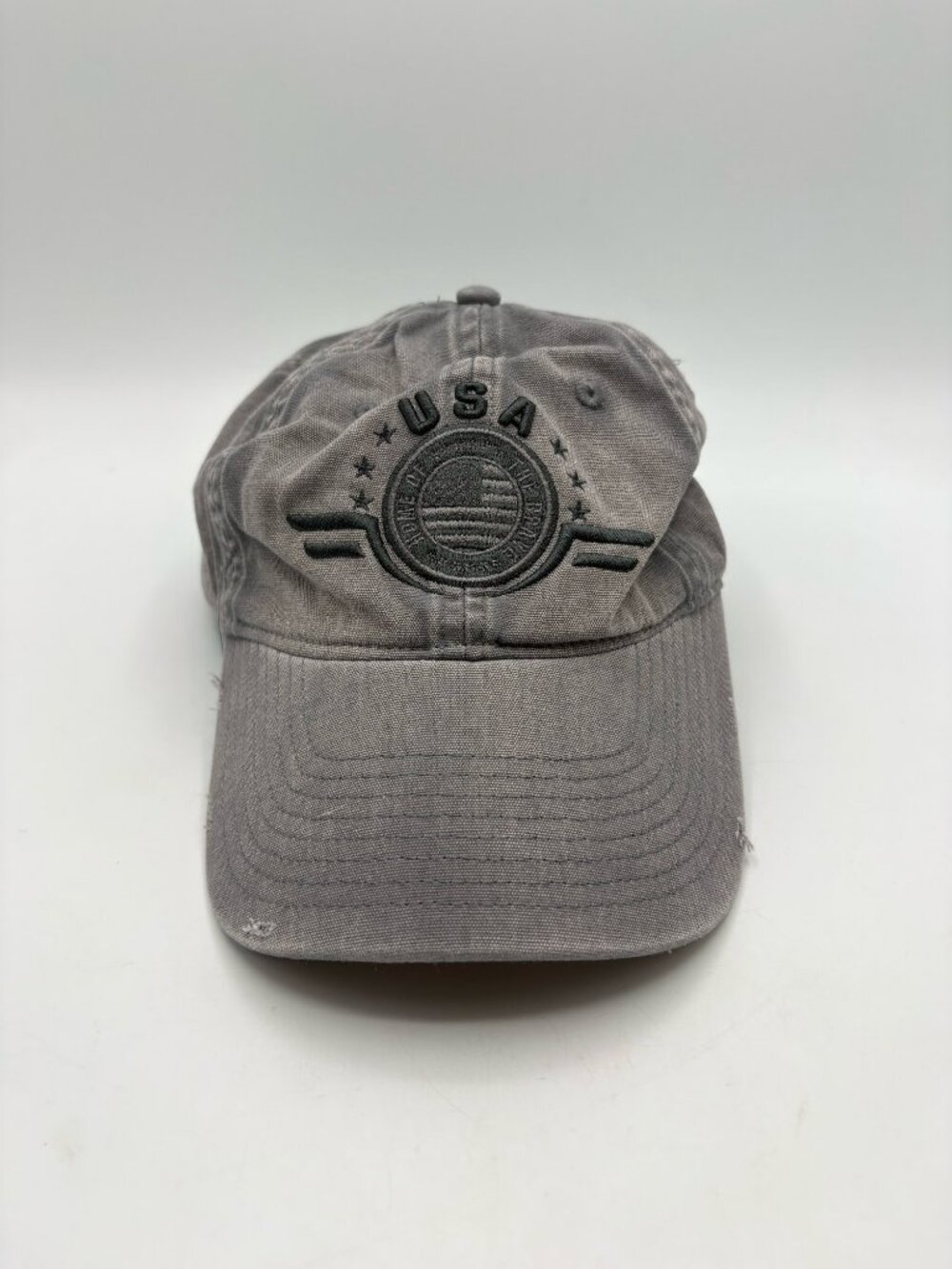 Colosseum OHT USA Home of the Brave Gray Distressed Dad Hat Snapback